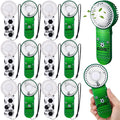 WILLBOND 12 Pcs Soccer Party Supplies Mini Handheld Fan Bulk Small Personal Portable Fans with Lanyard for Soccer Team Gift Goodie Bag Stuffers Outdoor Sport Party, Battery Not Include