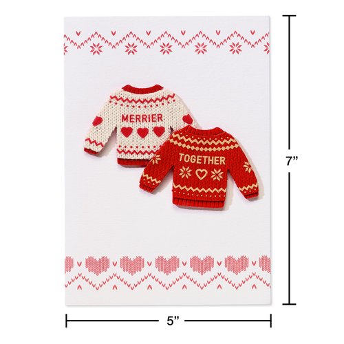 Papyrus Romantic Holiday Card for Significant Other, Perfect for Couples & Anniversary (Warm and Fuzzy Feels)