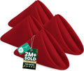 Utopia Home Cloth Napkins - 24 Pack Red, 17x17 Inches, 100% Polyester, Washable & Reusable for Events