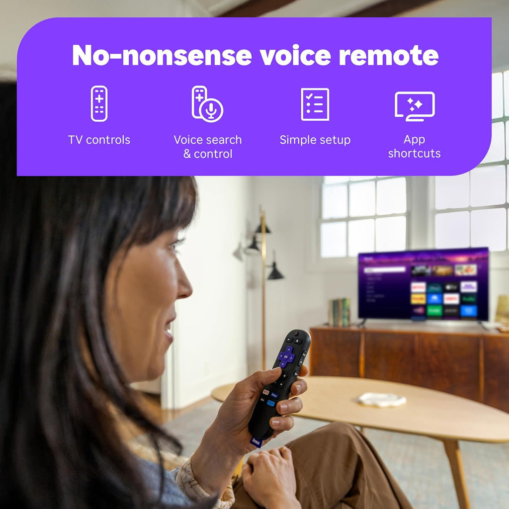 Roku Streaming Stick 4K - HDR & Dolby Vision Streaming Device with Voice Remote & Long-Range Wi-Fi