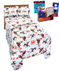 Miles Morales Bedding Set - Spiderverse Bedroom Decor Bundle Includes Miles Morales Pillowcases, Flat & Fitted Sheet | Spiderman Twin Bedding Set