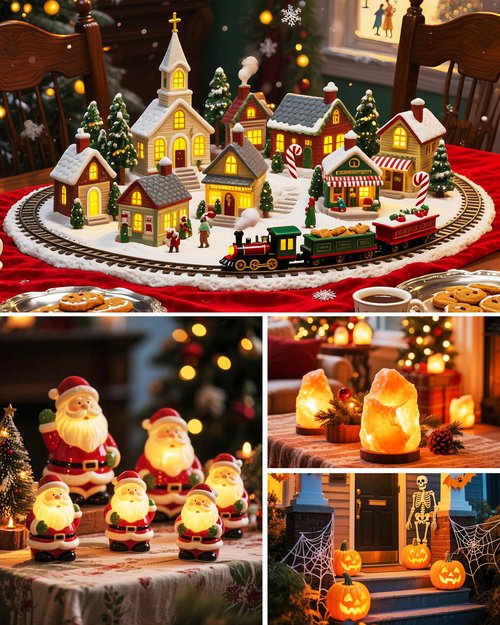 Brightown Accessory Cord with 5 LED Light Bulbs - 11ft Cord with On/Off Switch for Night Lights, Halloween Pumpkin, Blow Mold, Christmas Village House, Holiday Ceramic Trees, Christmas Decoration