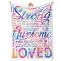 Vibrant Blanket for Women Men - Super Soft Hug Throw for Boys & Girls, Inspirational Get Well Gift After Surgery or Illness, Cancer Care Gifts for Women, Recovery & Healing Blanket 50"x60"