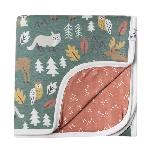 Copper Pearl Atwood Three-Layer Baby Blanket: Soft Quilts for Boys & Girls | Breathable, Cozy Toddler Blanket | Newborn Quilt | 46x46 Premium Polyester/Rayon