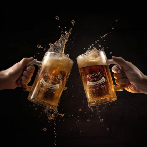 Inscribed Gifts Personalized 16 oz Beer Mug - Custom Engraved Glass for Unique Gifts | Perfect for Dad, Husband, Birthdays, Weddings, Anniversaries, Father's Day