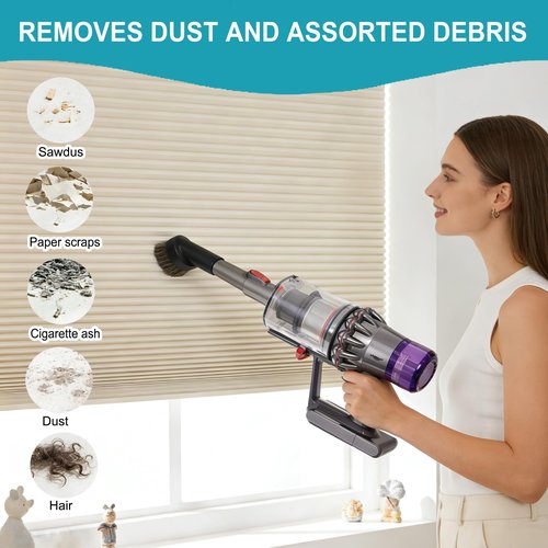 Horse Hair 1.25" Vacuum Brush Attachment Hose Adapter Compatible with Dyson V15 V11 V10 V8 V7 V6 Vacuum Cleaner