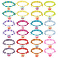 Landical 24 Pcs Jesus Loves Me Bracelet Gifts Christian Easter Party Favors Handmade Adjustable Bracelets for Women Girls Mother