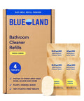 BLUELAND Multi-surface Cleaner, 4-Pack Refill, Fresh Lemon Scent, All-Purpose, Eco-Friendly Cleaning Supplies, 4 x 24 Fl oz