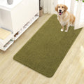 OLANLY Dog Door Mat - Absorbent Non-Slip Washable Doormat for Muddy Paws | 40x24 Inches, Willow Green