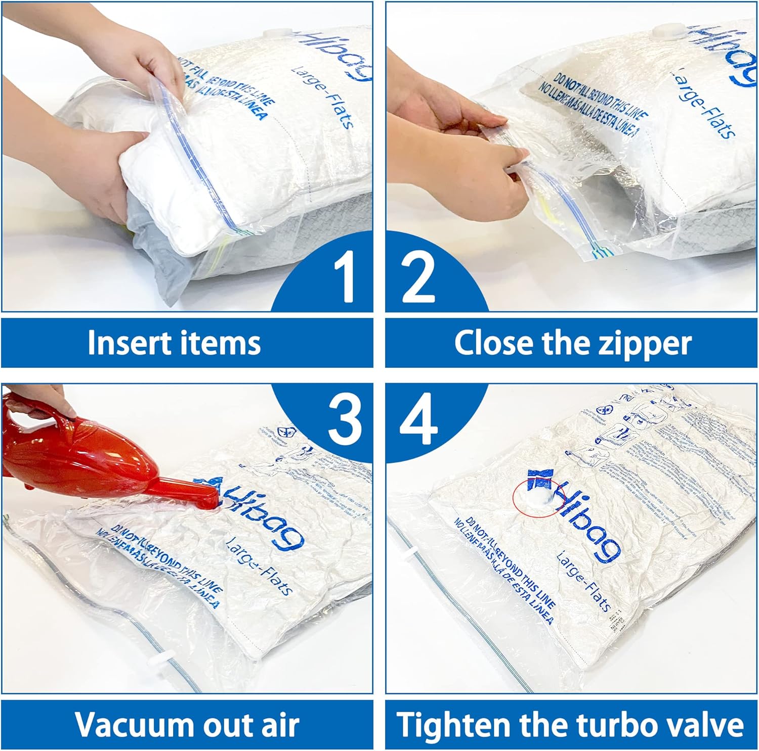 Skiennix Vacuum Storage Bags - Space Saver 35-Pack for Clothes, Bedding & Comforters | Durable & Reusable
