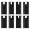 (8 Pack) X9 Pro Omni Replacement HEPA Filters for ECOVACS DEEBOT X8 Pro Omni, X9 Pro Omni, T80 Omni, X8 Omni, X11 OmniCyclone, X11 Pro Omni, Activated Carbon Filters Accessories Kit, Upright Filter