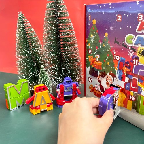 Alphabet Robots | ABC Learning Toys for Toddlers - Deformation Fine Motor Skills | Advent Calendar Gift