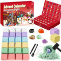 Gemstone Dig Kit Advent Calendar 2025 - Uncover 24 Real Gemstones, Rocks & Crystals | Perfect Gift for Kids