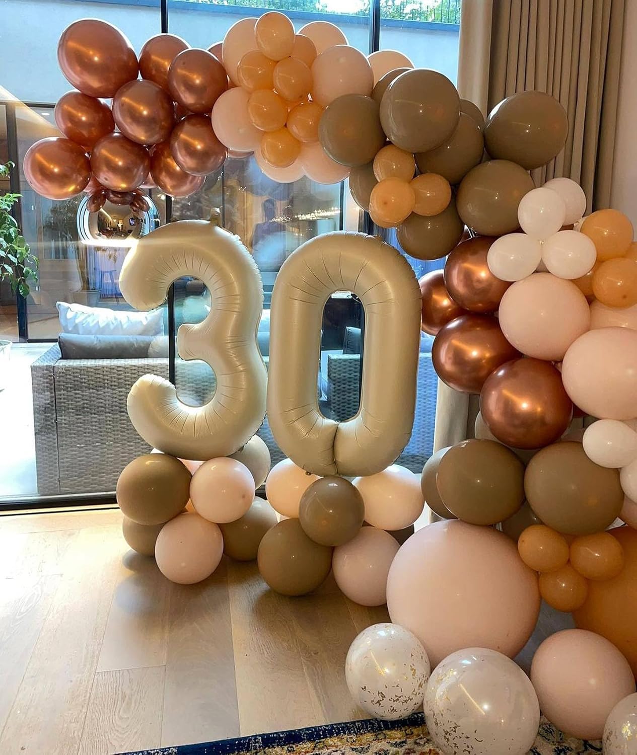 Balloon Number 3 - 40 Inch Cream Birthday Decoration for Kids & Adults | Perfect for 3rd Birthday Parties