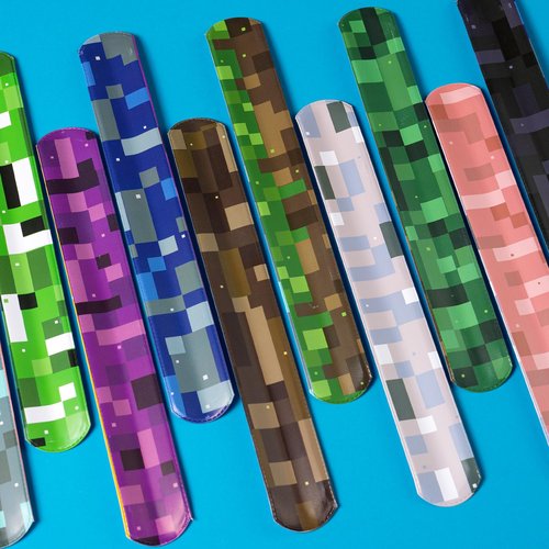 BLZYTOY 20Pcs Birthday Party Supplies,Slap Wristband Set,Best for Fill Up the Goodie Bags
