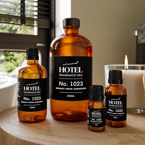 AirScent Hotel Diffuser Oil No. 1023 - Love Affair Fragrance for Ultrasonic & Waterless Diffusers | 10 mL Glass Bottle with Dropper