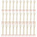 Qulkws 30 Piece Pink Bow Keychains Party Favors Cute Bowknot Key Chains Bow Birthday Party Decorations Supplies Gifts for Women Girls Team