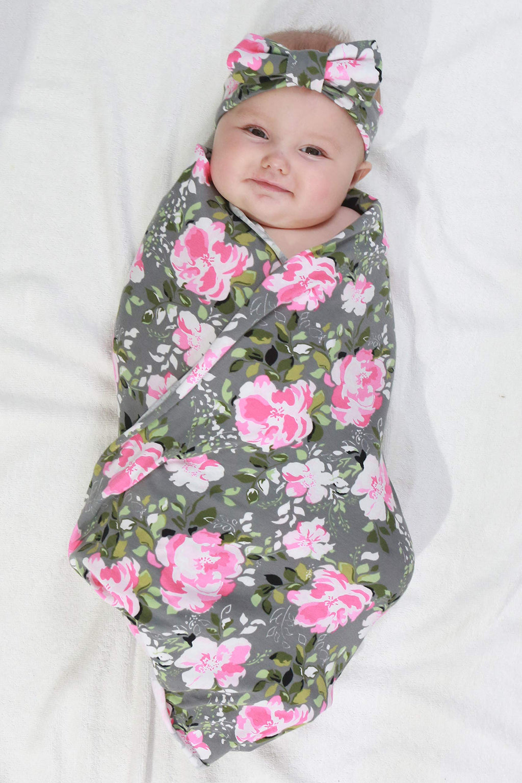 Miracle Baby Maternity Robe and Baby Swaddle Blanket, Matching Robe and Swaddle Set Mom And Baby, Hospital Labor and Delivery Gown