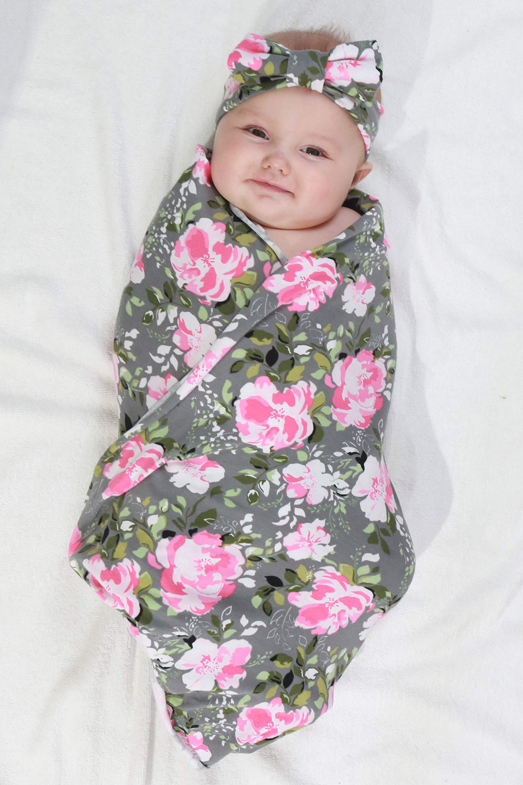 Miracle Baby Maternity Robe and Baby Swaddle Blanket, Matching Robe and Swaddle Set Mom And Baby, Hospital Labor and Delivery Gown