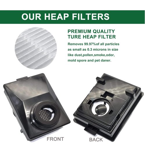 EZ SPARES HEPA Filters Compitable with Rainbow E2 HEPA Style Fits E2-Series,for Part R12179 & R12647B Attachment,Washable and Reusable(2pcs)