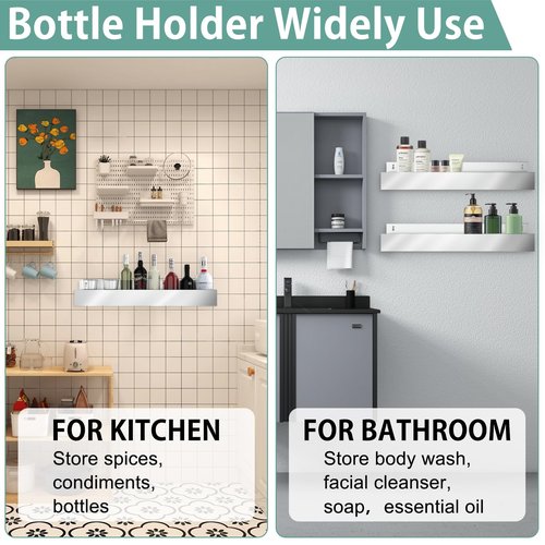 IRONDIY 32-inch Stainless Steel Bar Speed Rail,Wall Mounted Liquor Bottle Holder for Bars,Organizer for Liquor Bottles, Bar Bottle Holder(1 pcs)
