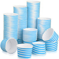 TYPTOP EXTRA DURABLE Ice Cream Cups - 100 Pack Ice Cream Sundae Cups, Frozen Yogurt Dessert Cups (Blue)