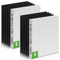 XBGG 2 Pack C545 HEPA Replacement Filter S Compatible with Winix C545 Air Purifier, Replaces Part 1712-0096-00 and 2522-0058-00, 2 HEPA Filter + 8 Pre-Filters