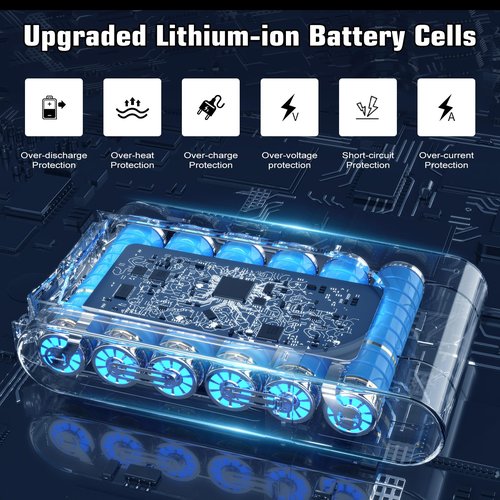 Ibanti Upgraded to 8000mAh 21.6V Lithium ion Battery Replacement for V8 SV10 Battery Compatible with V8 Absolute Animal Motorhead Fluffy Carbon Fiber Vacuum Cleaner(Gray)