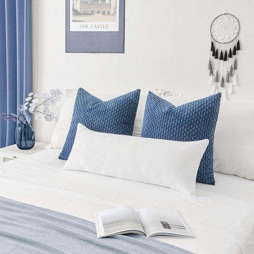 Kevin Textile Throw Pillow Insert 14 x 36 Inch 1 Pack Long Lumbar Pillow Insert for Sham Large Rectangle Body Pillow Stuffer Sham Cushion for Living Room Couch Bed Sofa Home Décor