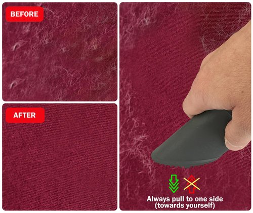 Fur-EEL Pet Hair Removal Tool for Car & Home | Universal Vacuum Attachment for Dog & Cat Hair | Fits 1-1/4" or 1-3/8" Hoses | Lint Remover with Soft Rubber Bristles | Easy to Clean & Reuse