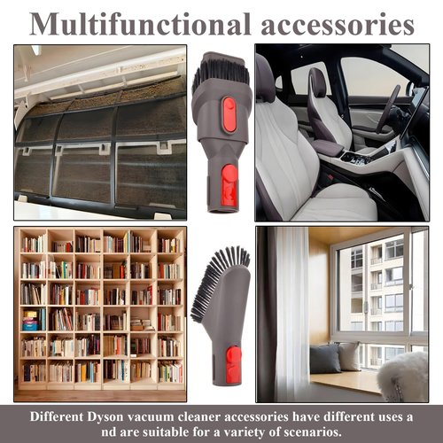 Professional Vacuum Attachment Kit for Dyson GEN5 G5 V15 V12 V11 V10 V8 V7 Detect Cyclone Torque Drive Absolute Animal Trigger Cordless Vacuum Accessories Extension Hose Replacement Brush