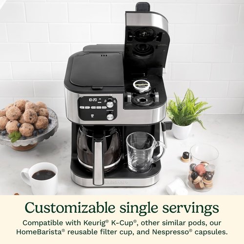 Cuisinart Coffee Center - 4-in-1 Coffee Maker with Single-Serve Pod Compatibility | Black, SS-4N1NAS