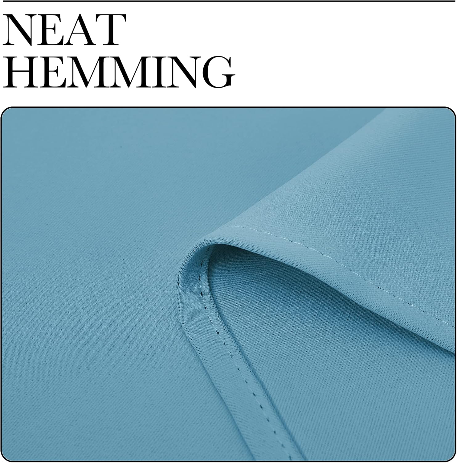 NICETOWN Teal Blue Blackout Curtains - Thermal Insulated 86" Long Drapes for Large Windows | 2 Panels, 55" Wide