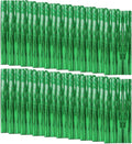 Foil Curtain Backdrop by [Brand Name] - 20 Pack Green Metallic Tinsel Fringe for Parties & Events