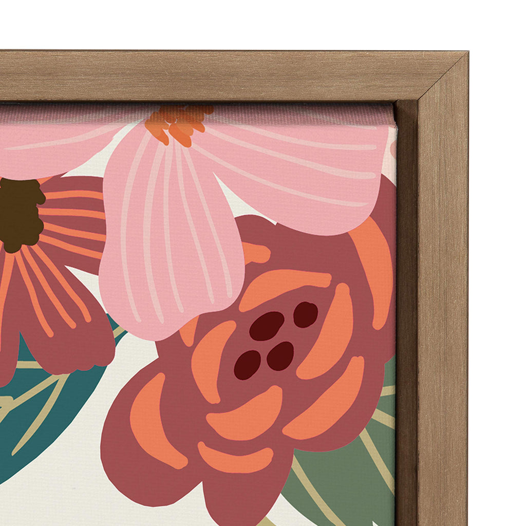 Kate and Laurel Sylvie Softly Framed Canvas Wall Art by Mia Charro, 23x33 Gold