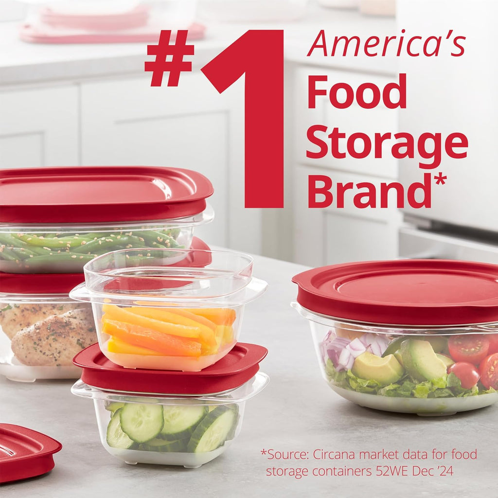 Rubbermaid EasyStore Food Storage Containers - 38-Piece Set with Lids for Organized Kitchen