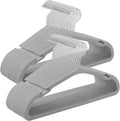 SONGMICS Kids Hangers - 50 Pack Non-Slip Velvet Baby Hangers | Space-Saving Design, Dove Gray, 14 x 8 Inches