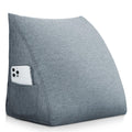 LELEFIDO Wedge Pillow Headboard Reading Pillow Triangular Backrest Support Pillow for Sitting in Bed Positioning Support Pillow for Sofa Daybed Removable Cover