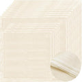 Grade 100 Cheesecloth - Precut Unbleached Cotton for Straining | 15 Pack with Hemmed Edges, 10 pcs 20x20 & 5 pcs 15x15