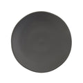 Fortessa Vitraluxe Dinnerware Heirloom Matte Finish Show Plate 12-Inch, Charcoal, Set of 4