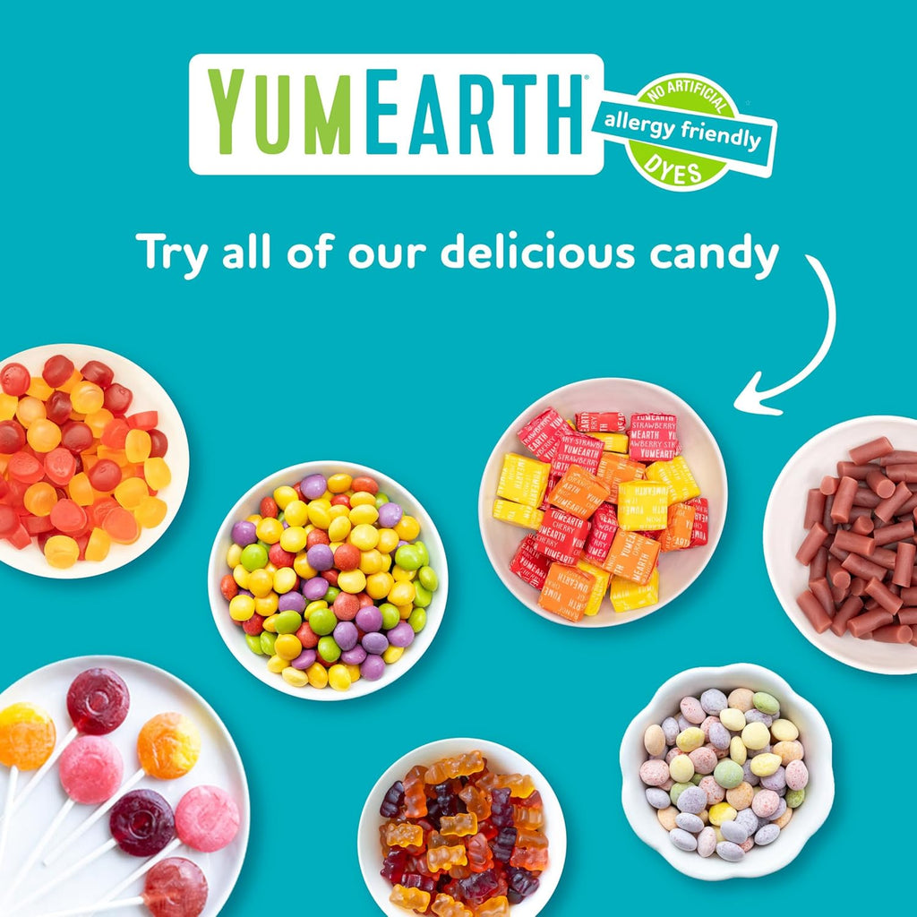 YumEarth Organic Lollipops Variety Pack - 60 Allergy-Friendly, Gluten-Free, Vegan Treats