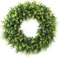 Boxwood Wreath - 26'' Artificial Leaves for Front Door | Spring & Summer Indoor/Outdoor Decor