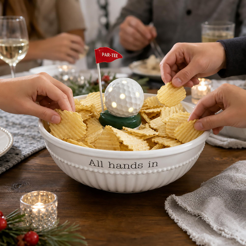 Mud Pie Serving Bowl; 4 1/2" x 11" dia