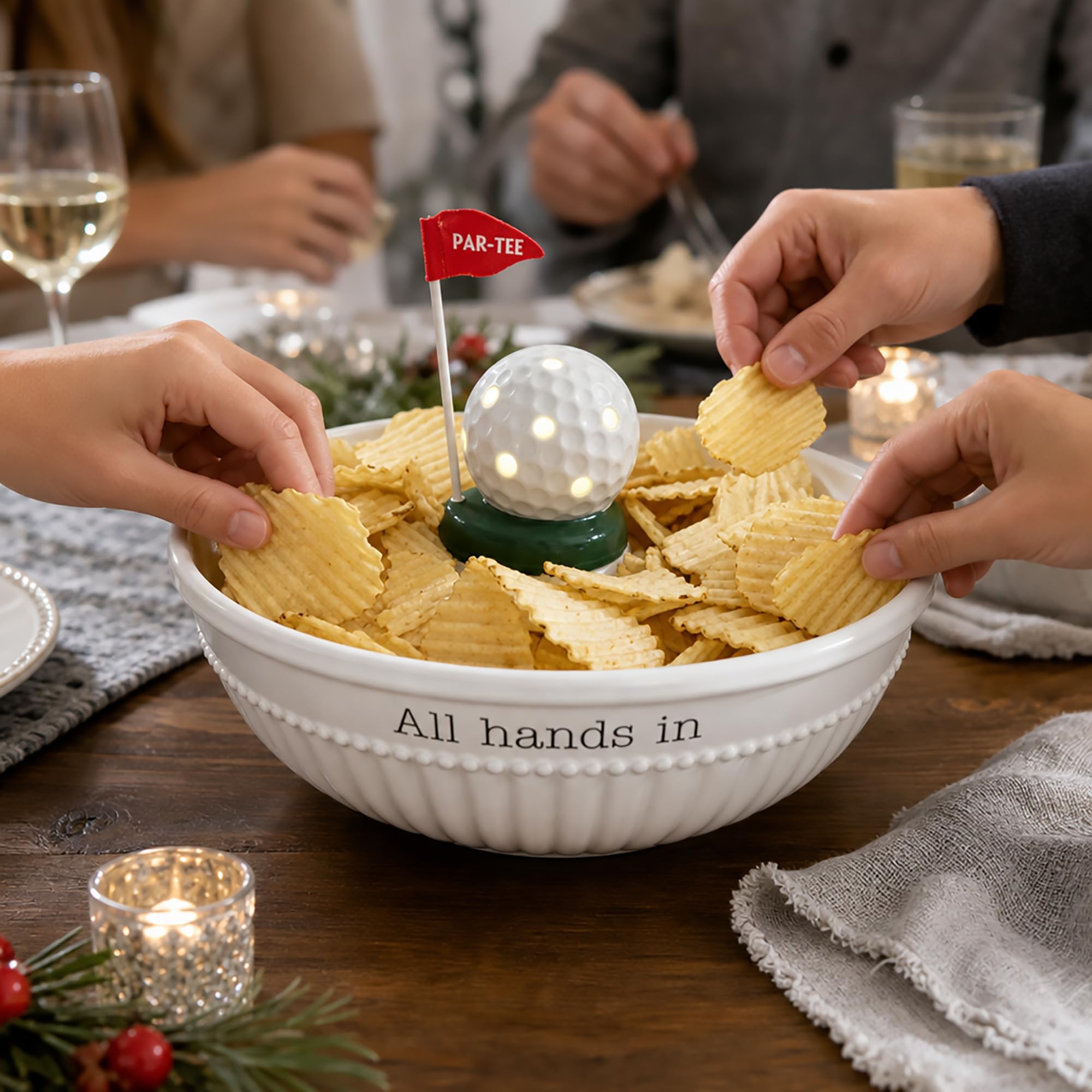 Mud Pie Serving Bowl; 4 1/2" x 11" dia