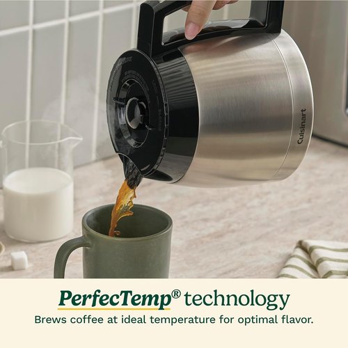Cuisinart 12-Cup Coffee Maker - Programmable Thermal Carafe with Brew Strength Control | Stainless Steel