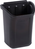 Carlisle FoodService Products CC11TH03 Trash Bin for Bussing Cart, 7 gal Capacity, 22" Height, 18" Width, 12.25" Length, Polyethylene (PE), Black