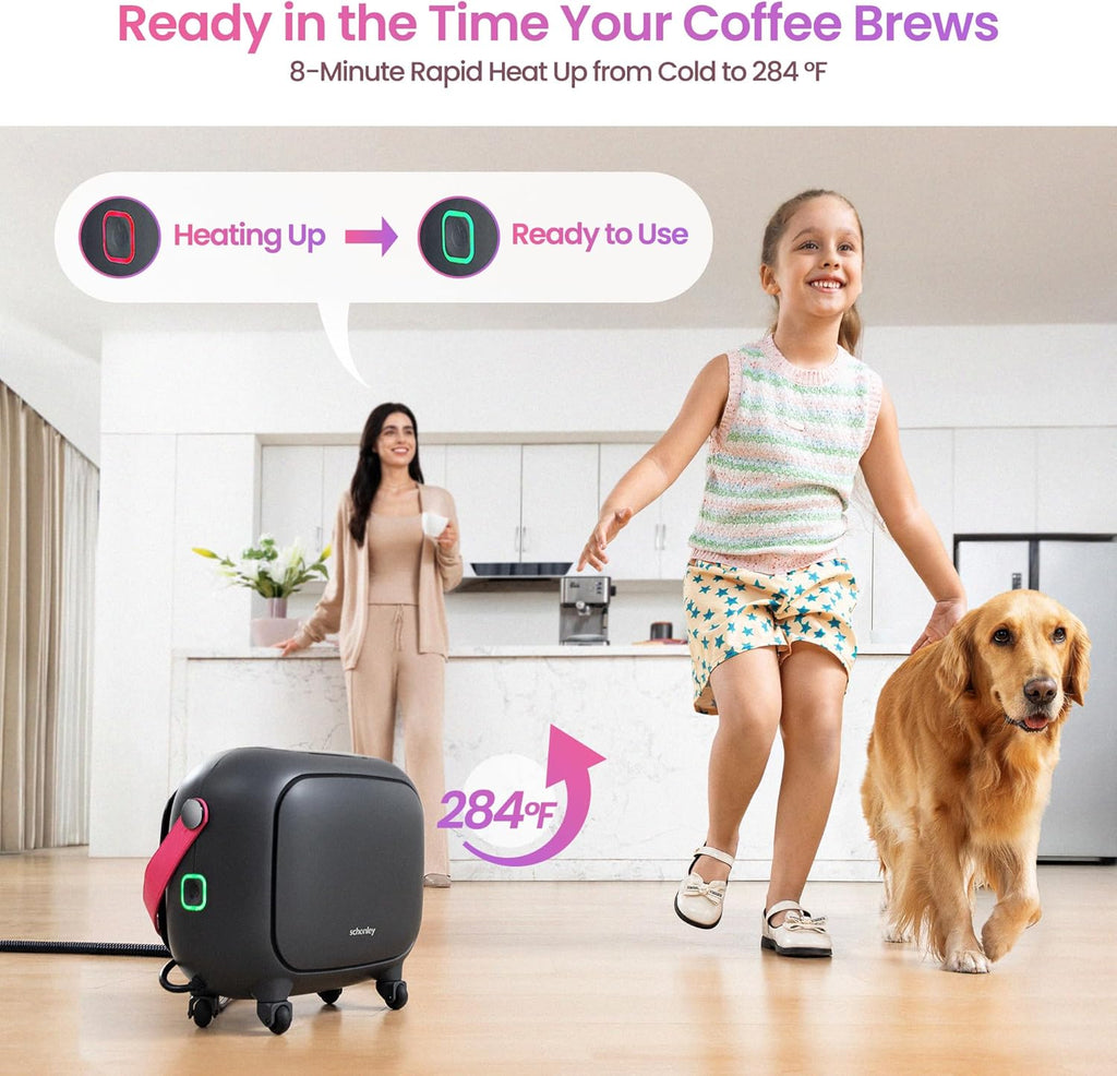 Schenley 21-in-1 Steam Cleaner - High-Pressure Heavy-Duty Steamer for Deep Cleaning Floors & Upholstery | Fast Heat-Up, Portable Design