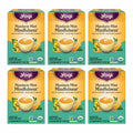 Yogi Tea Mandarin Mint Mindfulness - 16 Tea Bags per Pack (6 Pack) - Organic Mandarin Mint Tea - Calming Herbal Tea - Includes Ashwagandha, Reishi Mushroom, Mandarin, Peppermint & More