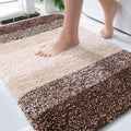 OLANLY Bathroom Rug Mat - Extra Soft, Absorbent Microfiber | Non-Slip Plush Shaggy Design, 30x20, Brown