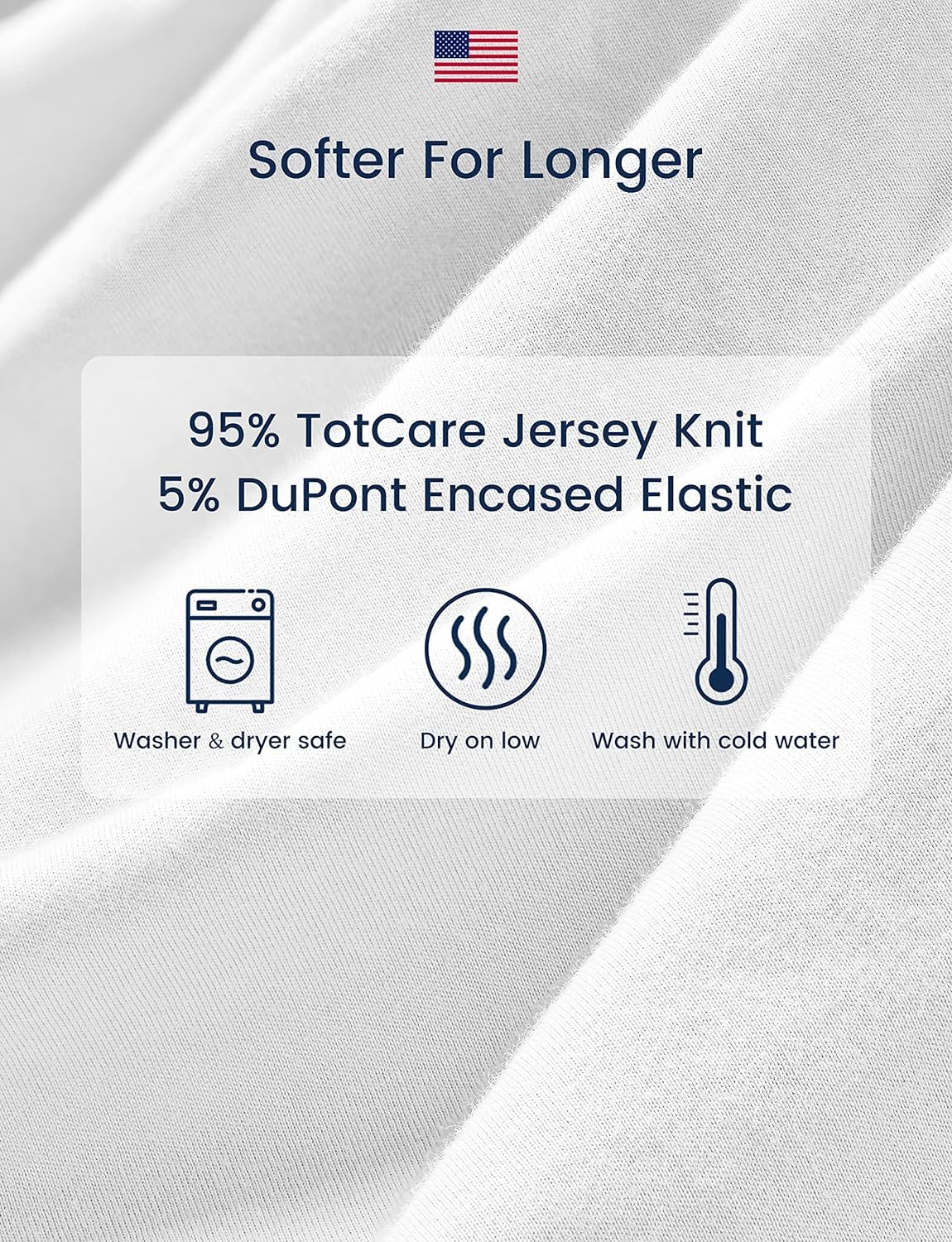 TotAha Crib Sheets - Premium Soft Jersey Knit Baby Sheets | Extra Deep Pocket 28x52x9, 2 Pack (Sea Animal)